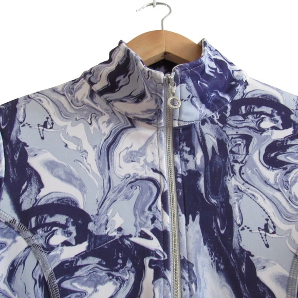 Nils Purple White 1/4 Zip Pullover Top Size XS Mid Layer Ski Outdoors Stretch - Picture 7 of 12